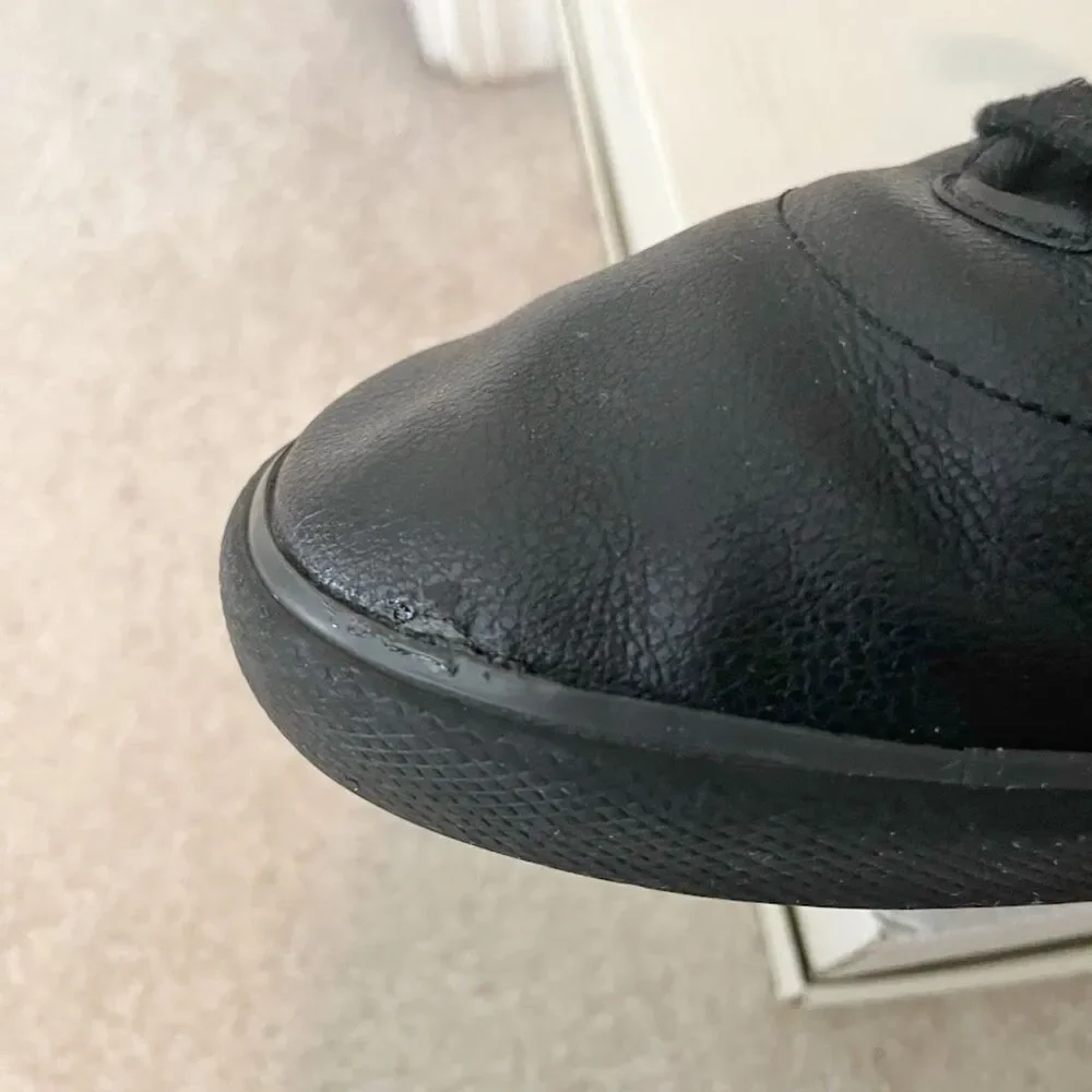 Polo Ralph Lauren Halford Leather Cushioned Lace Up Comfy Walking Sneakers